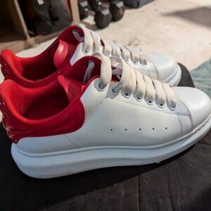Alexander McQueen Red and White Shoes